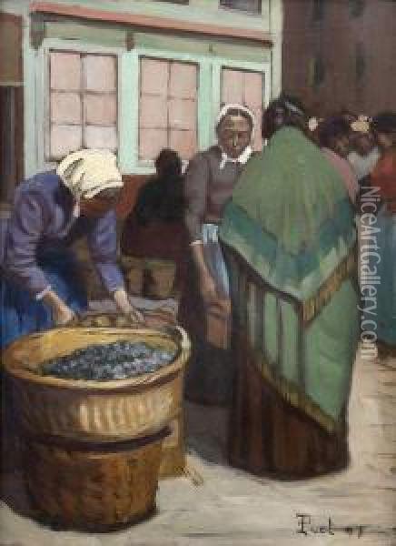  Les Femmes Au Marche En Amerique Latine  Oil Painting - Fernand Piet