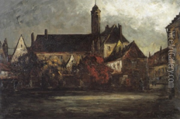 Gezicht Te Brugge Oil Painting - Armand Gustave Gerard Jamar