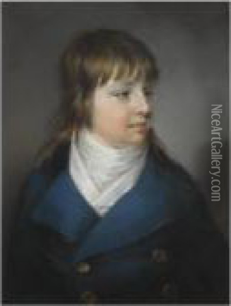 Portrait Of A Boy Oil Painting - John Russell