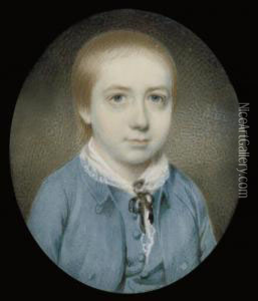 A Young Boy Called Charles Norman Oil Painting - Gervase Jarvis Spencer