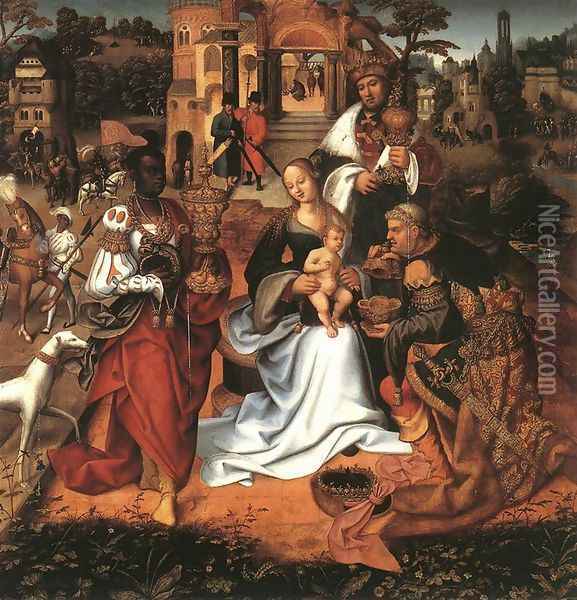 Adoration of the Magi 1513-20 Oil Painting - Flemish Unknown Masters