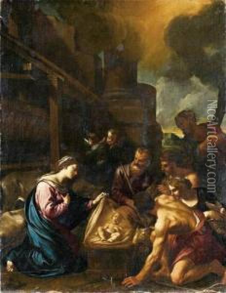 L'adoration Des Bergers Oil Painting - Francesco Cozza