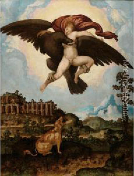 Sold By The J. Paul Getty Museum To Benefit Future Painting Acquisitions
 

 
 
 

 
 The Abduction Of Ganymede Oil Painting - Jan Swart Van Groningen