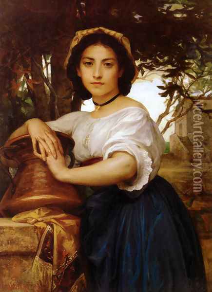 Young Roman Water Carrier Oil Painting - Diogene Ulyssee Napoleon Maillart