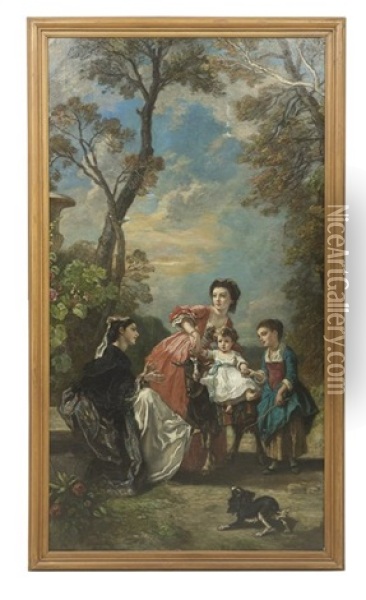 Le Chouchou Oil Painting - Camille Joseph Etienne Roqueplan