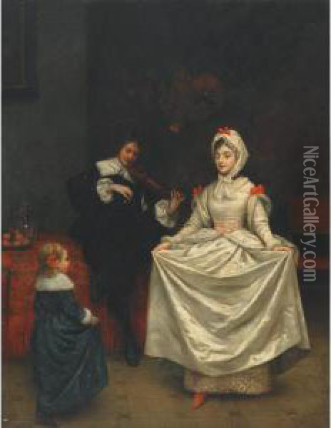 The Dancing Lesson Oil Painting - George Adolphus Storey