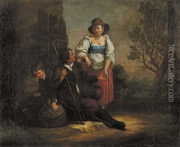 Der Bettler Oil Painting - Giovanni Michele Graneri