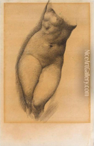 Study For The Figure Of Phyllis 
In 'the Tree Of Forgiveness; Study For A Female Slave In 'the Car Of 
Love' Oil Painting - Sir Edward Coley Burne-Jones