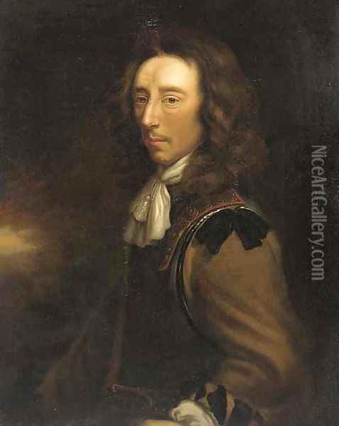 Portrait of Sir Algernon Sidney (1622-1683) Oil Painting - Justus van Egmont