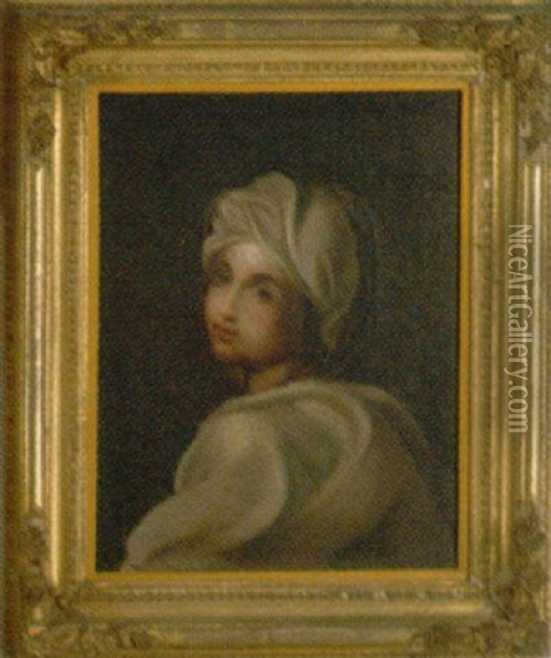 Portrait Of A Young Girl Wearing A White Turban And Jacket Oil Painting - Rembrandt Peale