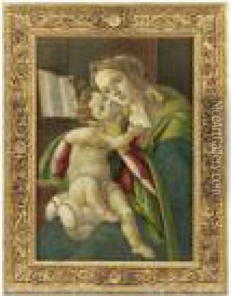 Madonna Col Bambino Oil Painting - Sandro Botticelli