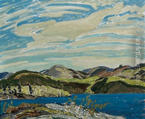 Spring, Frood Lake Oil Painting - Franklin Carmichael