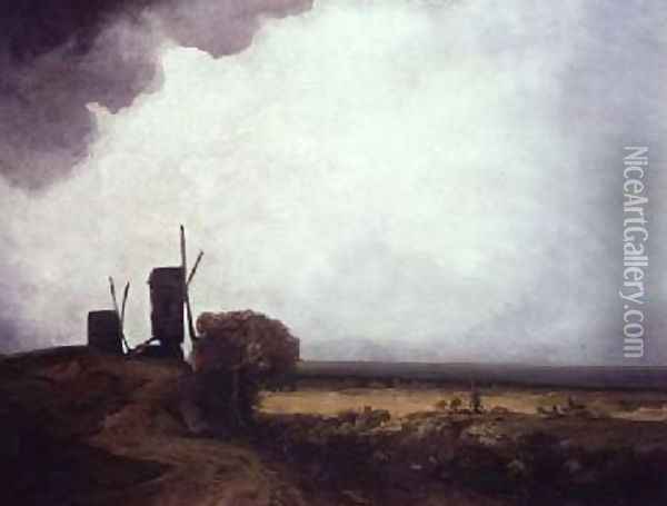 Windmills Oil Painting - Michelle