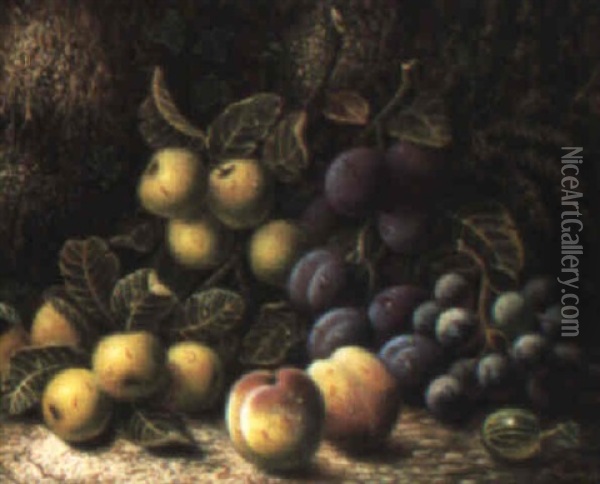 The Fruits Of Summer Oil Painting - Oliver Clare