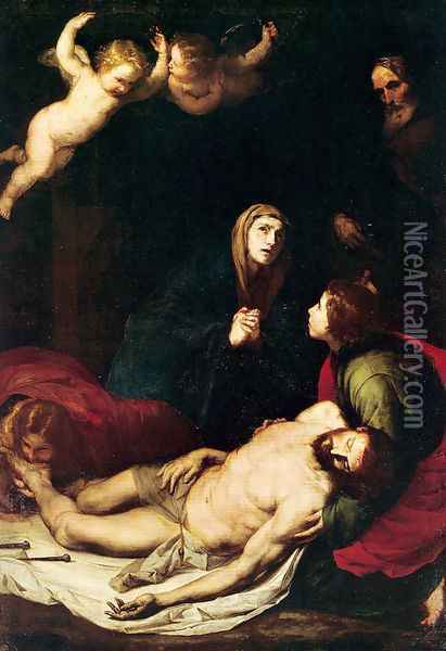 Pieta 1637 Oil Painting - Jusepe de Ribera
