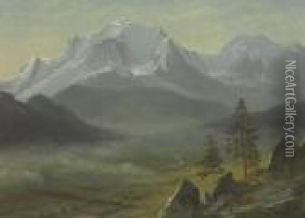 Mont Blanc Oil Painting - Albert Bierstadt