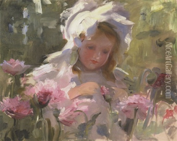 Portrait Of Dorothy Oil Painting - Laura Adeline Muntz