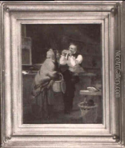 The Doubtful Bill Oil Painting - Charles F. Blauvelt