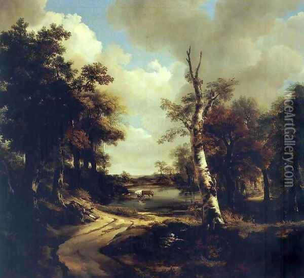 Drinkstone Park Oil Painting - Thomas Gainsborough