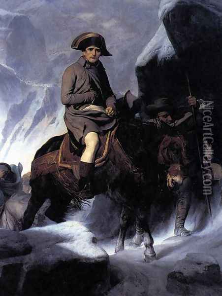 Bonaparte Crossing the Alps Oil Painting - Paul Delaroche