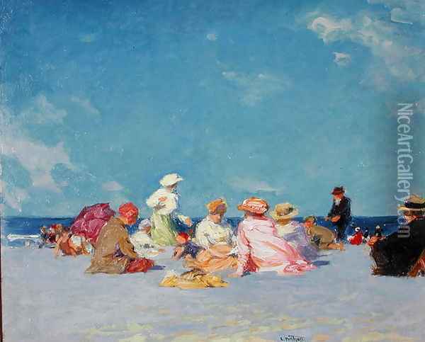 Afternoon Fun, c.1907-27 Oil Painting - Edward Henry Potthast