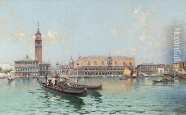 Grand Canal, Venice Oil Painting - Franz Richard Unterberger