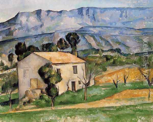 Houses In Provence Near Gardanne Oil Painting - Paul Cezanne