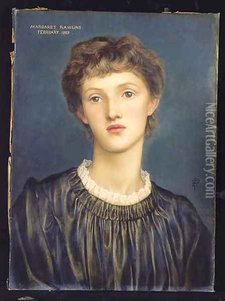 Portrait of Margaret Rawlins Oil Painting - Evelyn Pickering De Morgan