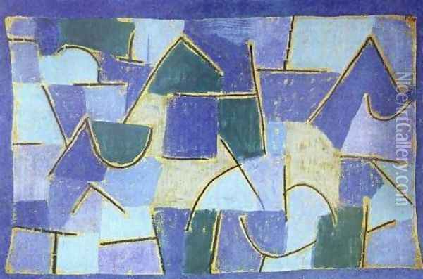 Blaue Nacht Oil Painting - Paul Klee