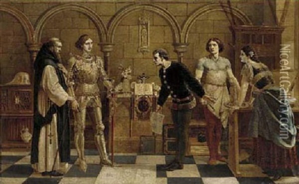 Saint Joan Of Arc Oil Painting - Henry Wallis