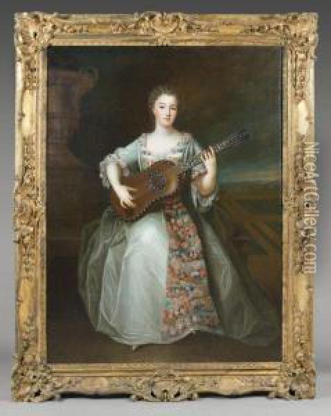 Portrait Presume De Mademoiselle De Charolaix (1695-1758) 