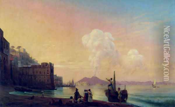 Bucht von Neapel. Öl auf Leinwand Oil Painting - Ivan Konstantinovich Aivazovsky