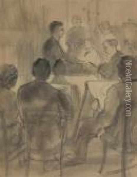 Sketching Class Oil Painting - Jules Pascin
