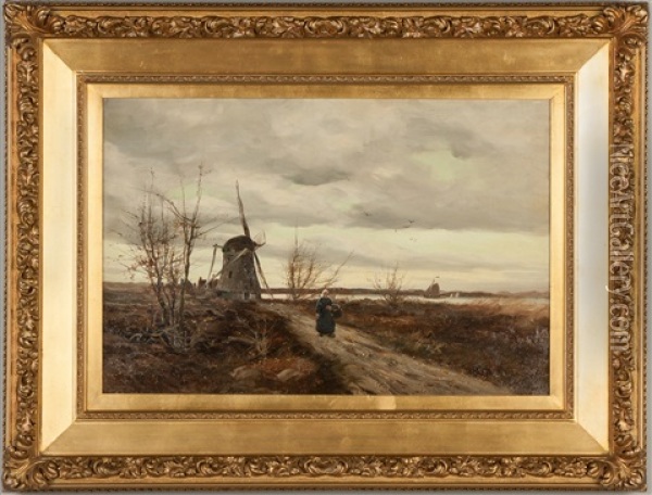 Leidschendam, Holland Oil Painting - Charles Paul Gruppe