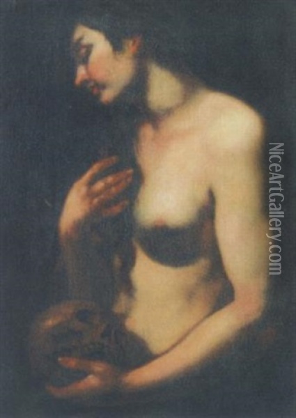 Busende Maria Magdalena Oil Painting - Francesco Furini