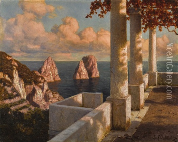 Capri Oil Painting - Ivan Fedorovich Choultse