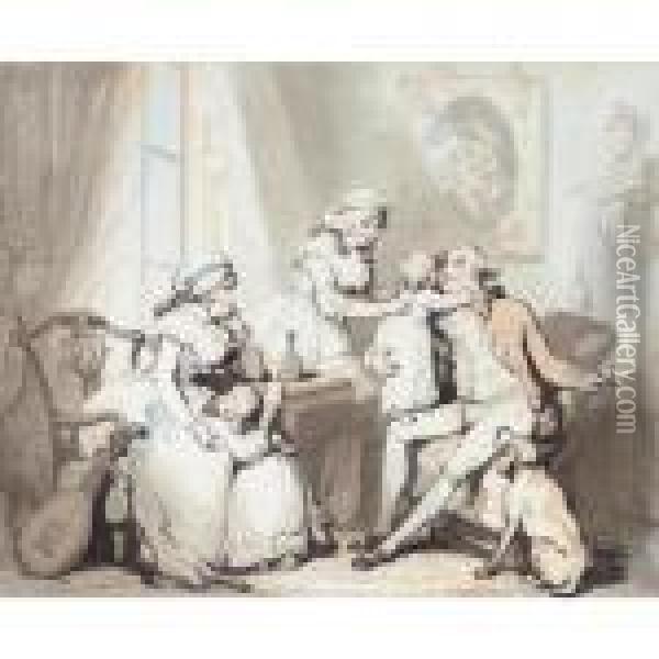 The Married Man Oil Painting - Thomas Rowlandson