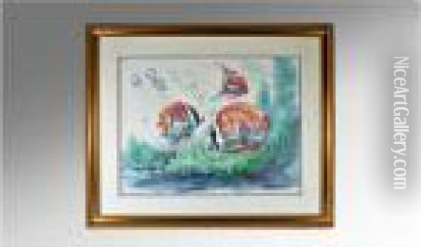 Tropical Fish 6 Oil Painting - Richard Williams