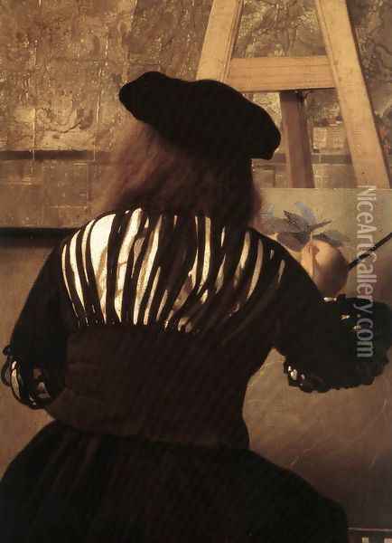 The Art of Painting [detail: 4] Oil Painting - Jan Vermeer Van Delft