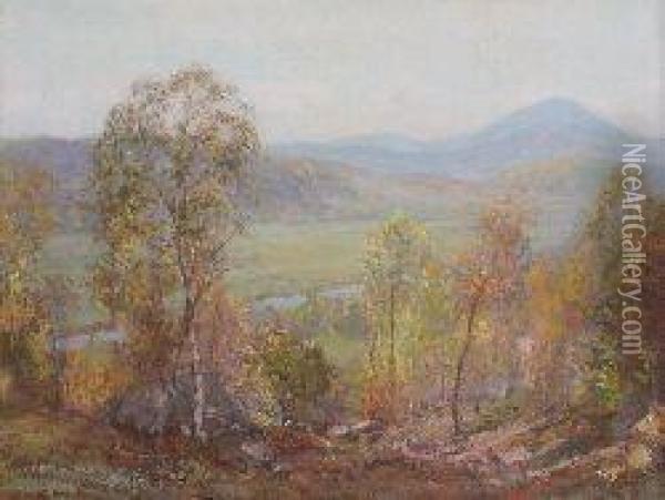 The Valley Of The Forth, Aberfoyle Oil Painting - Walter McAdam