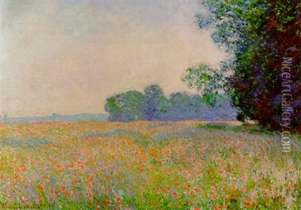 Champ D'avoine Oil Painting - Claude Monet