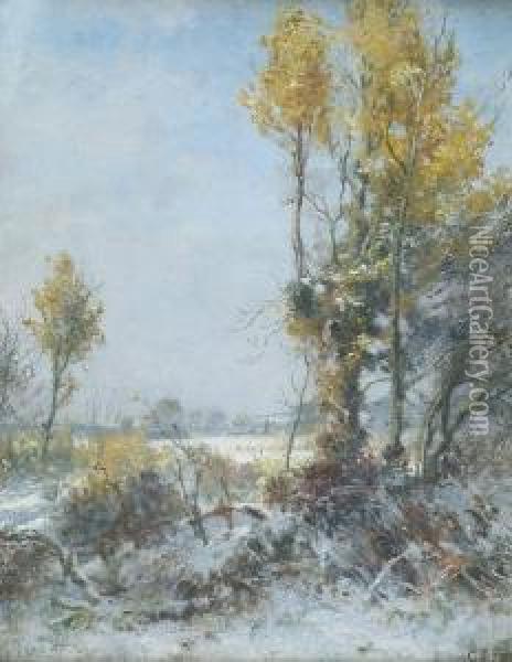 Winter Landscape Oil Painting - Charles James Fox