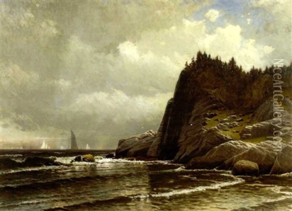 Clearing Skies Off The Coast Of Grand Manan Oil Painting - Alfred Thompson Bricher