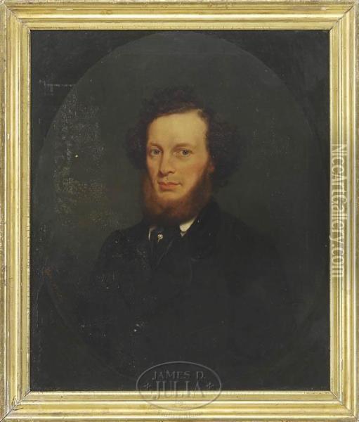 Portrait Of A Gentleman Oil Painting - Seymour Joseph Guy