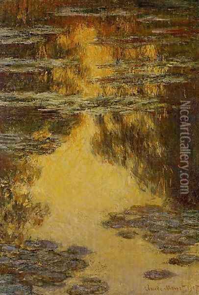 Water Lilies37 Oil Painting - Claude Oscar Monet