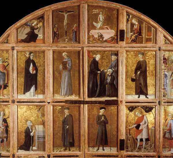 Arliquiera (outer shutters) 1445 Oil Painting - Lorenzo Di Pietro Vecchietta