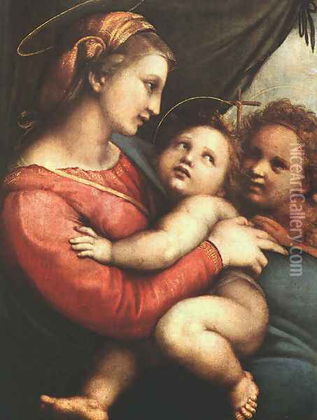 Madonna della Tenda 1514 Oil Painting - Raphael