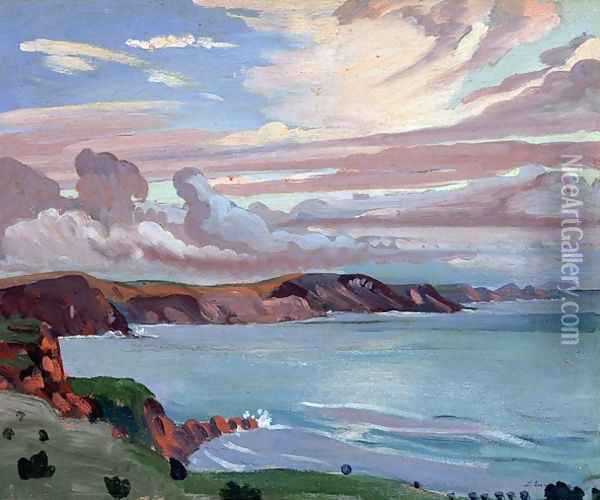 Pembroke Coast Oil Painting - James Dickson Innes
