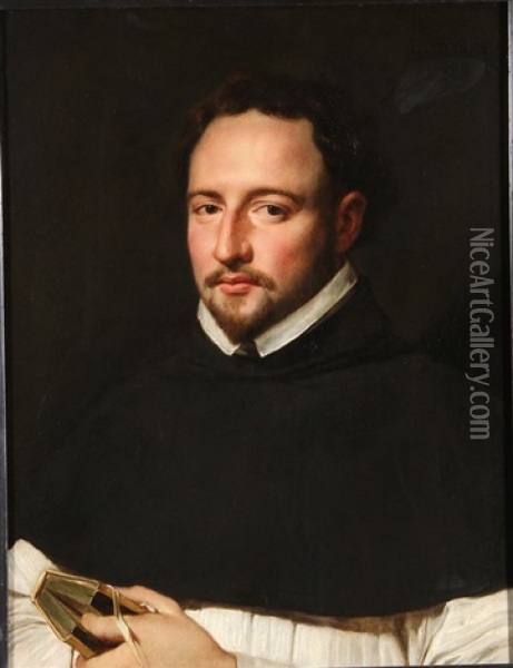 Portrait Of A Dominican Friar Oil Painting - Caspar de Crayer