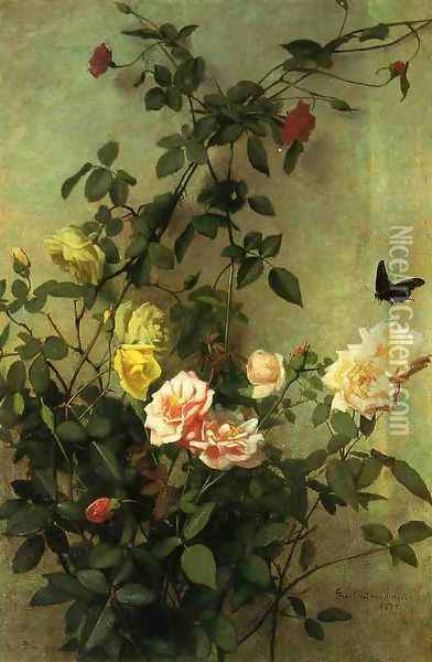 Floral Still Life Oil Painting - George Cochran Lambdin